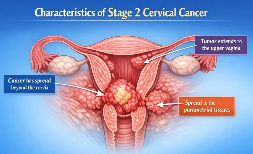 Characteristics of Stage 2 Cervical Cancer: Symptoms, Diagnosis, Treatment, and Prognosis
