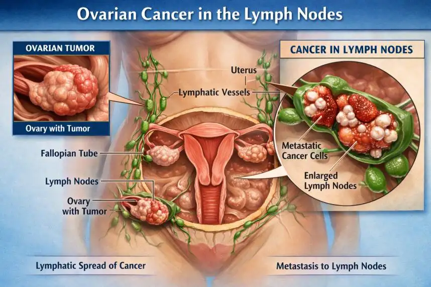 Ovarian Cancer in the Lymph Nodes: Symptoms, Diagnosis, Treatment, and Survival Insights