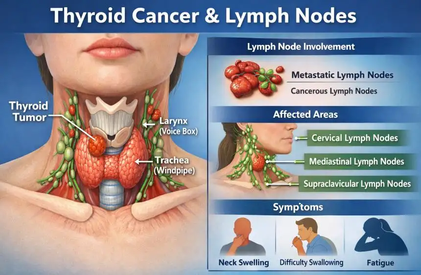 Thyroid Cancer Lymph Nodes: Symptoms, Diagnosis, Treatment, and Prognosis Explained
